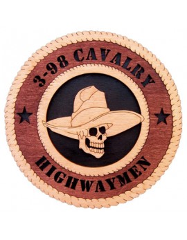 Laser Cut, Personalized 3-98th Cavalry Highwaymen Gift