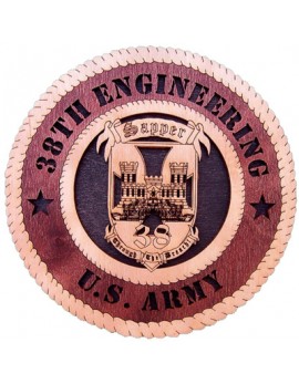 Laser Cut, Personalized 38th Engineering Raiders Gift