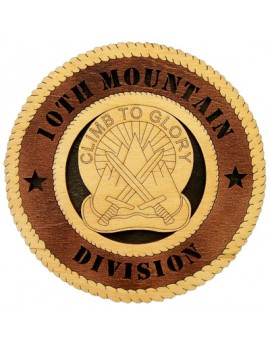 Laser Cut, Personalized 10th Mountain Division Gift