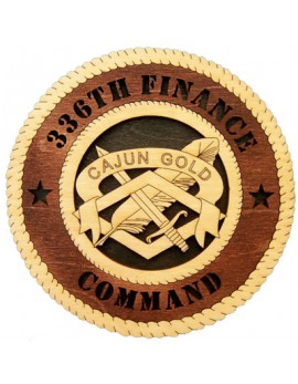 Laser Cut, Personalized 336th Finance Command Gift