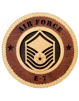 Laser Cut, Personalized Air Force E-7 Gift