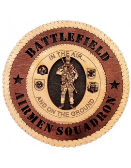 Laser Cut, Personalized Battlefield Airmen Squadron Gift
