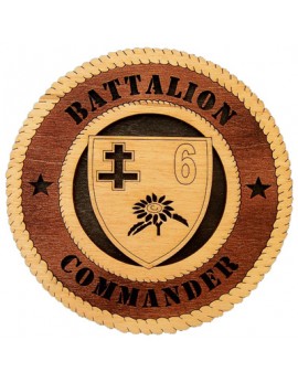 Laser Cut, Personalized Battalion Commander Gift