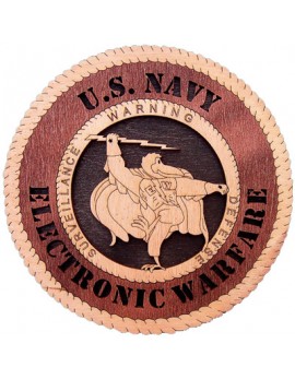 Laser Cut, Personalized Navy Electronic Warfare Gift