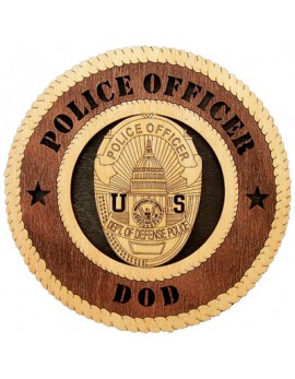 Laser Cut, Personalized DOD Police Gift