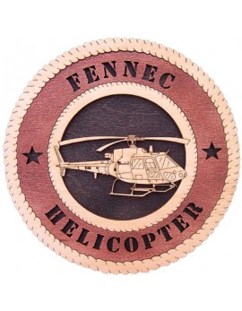Laser Cut, Personalized FENNEC Helicopter Gift