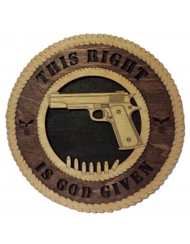 Laser Cut, Personalized 1911 and Bullets Design