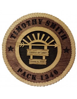 Laser Cut, Personalized Cub Scout Arrow of Light Gift 2