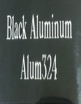Black Aluminum Plate - Diamond Engraved