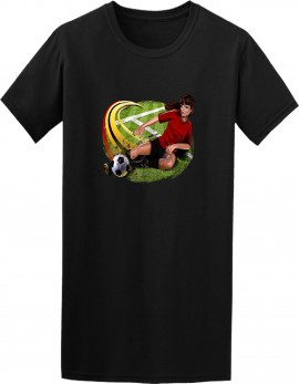 Soccer Girl Slide Kick TShirt