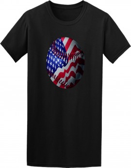 US Flag Baseball TShirt