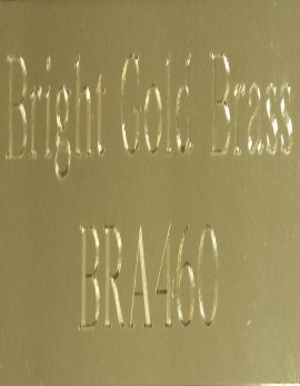 Bright Gold Brass Plate - Diamond Engraved