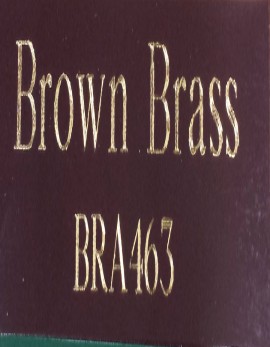Brown Brass Plate - Diamond Engraved