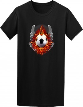 Flaming Soccer Wings TShirt