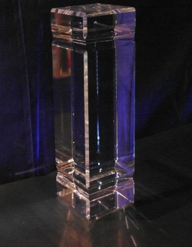 Large 3D Photo Crystal Channelled Tower