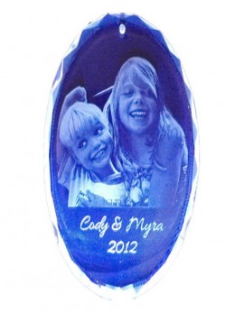 Oval Crystal Ornament
