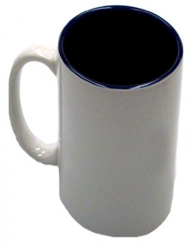 Photo Mug 11oz White with Blue Interior