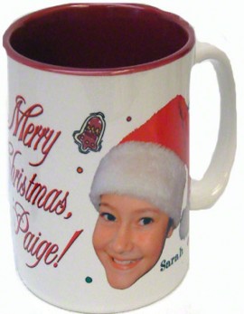 Photo Mug 11oz White with Maroon Interior