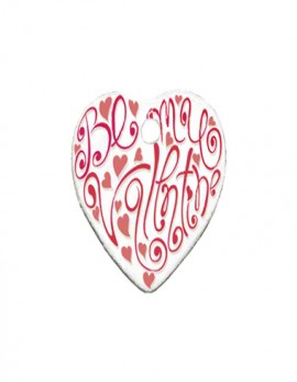 2-Sided Porcelain Heart 1.56"