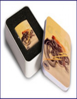 Lighter - Chrome Finish, Full Color Imaging with Matching Gift Tin