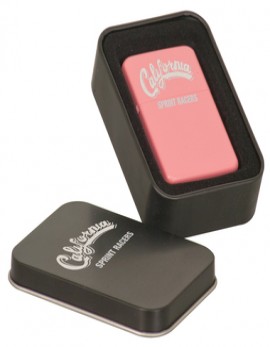 Pink Laser Engraved Lighter with Gift Tin