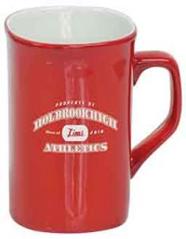 Red Laser Engraved Mug - Lasers White