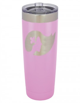 20 oz. Light Purple Vacuum-Insulated Tumbler with Silver Ring Top