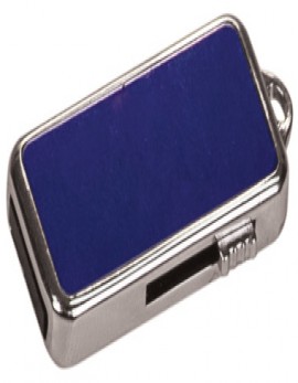 Blue Metal 4GB Engraved USB Drive