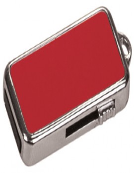 Red Metal 4GB Engraved USB Drive