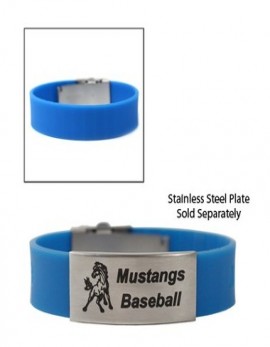 Clickit Band Blue with Stainless Steel Plate