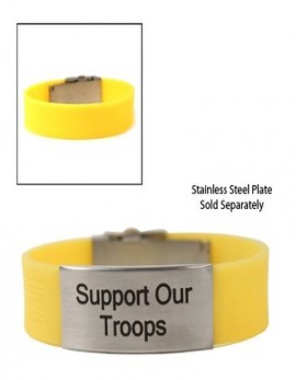 Clickit Band Yellow with Stainless Steel Plate