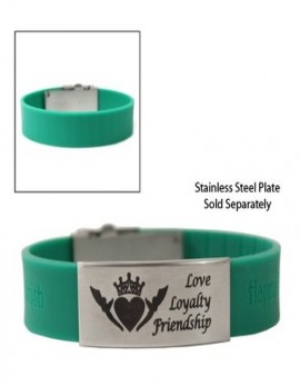 Clickit Band Green with Stainless Steel Plate