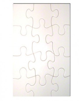 12 Piece Matte Photo Puzzle, 5x6" Rectangle