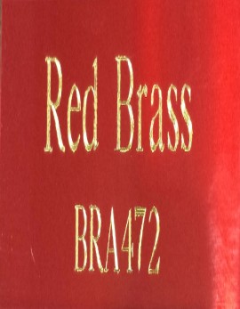 Red Brass Plate - Diamond Engraved