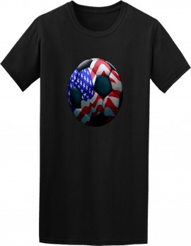 American Flag Soccer Ball TShirt