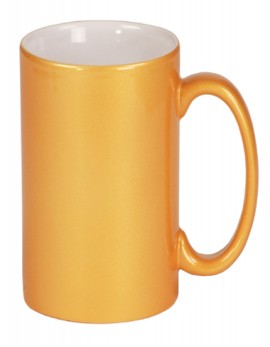 11 Oz Metallic Gold Photo Mug