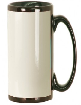 Photo Mug 15oz Black with White imaging area