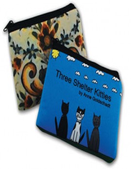 Zippered Coin Pouch 5x3" - full color imaging