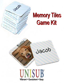 Personalized Memory Tile Game with 18 Tiles