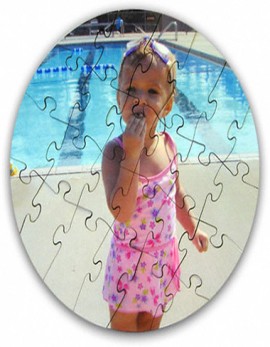 Hardboard Photo Puzzle Round 24 Piece