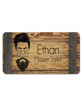 1.5x3" Rectangle Plastic Name Badge 
