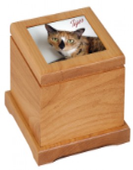 6x6" Pet Urn w/ Ceramic Tile