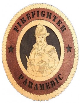 Laser Cut, Personalized Female Firefighter Gift