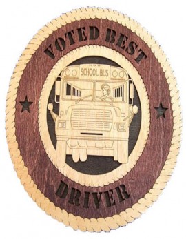 Laser Cut, Personalized Female Bus Driver Gift