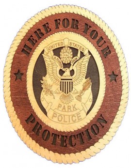 Laser Cut, Personalized Park Police Gift