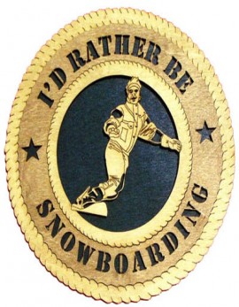 Laser Cut, Personalized Snowboarding Gift