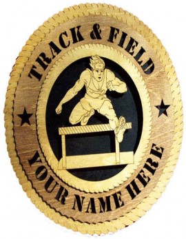 Laser Cut, Personalized Track / Hurdles Gift