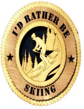 Laser Cut, Personalized Skiing Gift