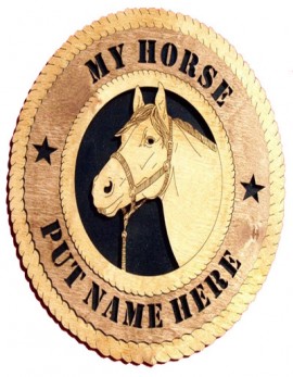 Laser Cut, Personalized Horse Head Gift