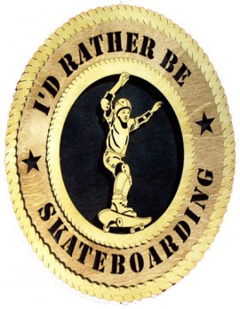 Laser Cut, Personalized Skateboarder Gift